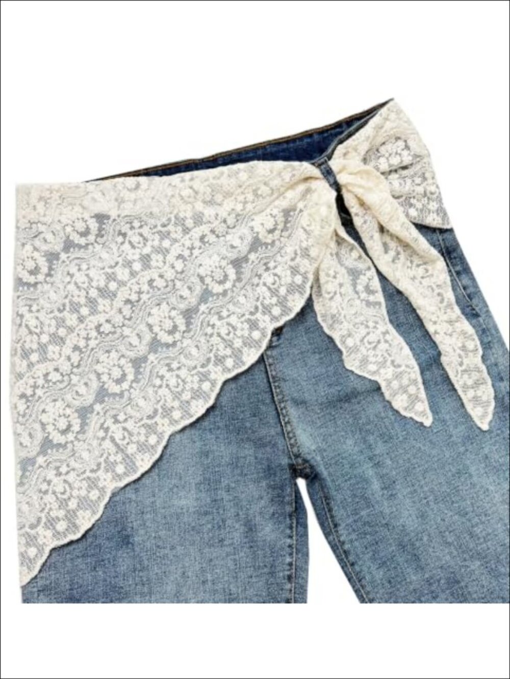 Lace Triangle Scarf Wrap Belt Skinny Boho Neck Head Waist Sash